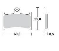 Тормозные колодки BRAKING 707CM55