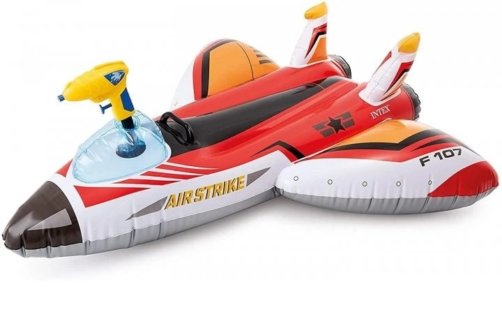 Плотик надувний літак Intex 57536 Червоний, фото 1