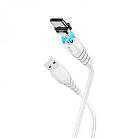 Магнитный кабель USB Hoco X63 Racer magnetic Type-C, 1м White