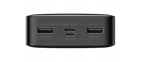 Зовнішній акумулятор Power Bank Baseus PPBD050101 20000 мАг 15 Вт чорний, фото 5