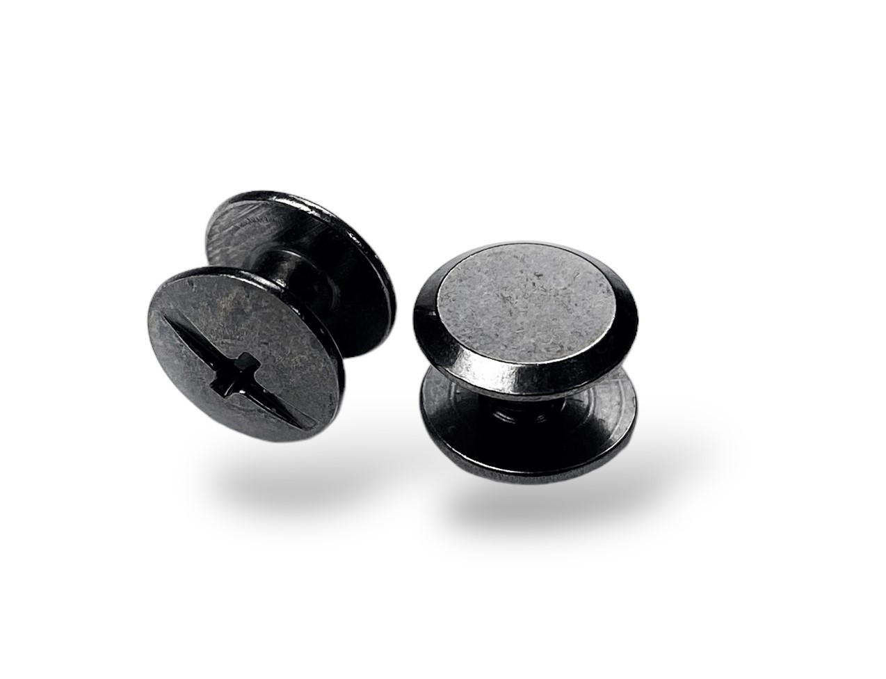 Гвинт ремінний 9,4*4мм колір Темний-нікель, фото 1