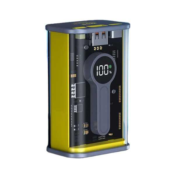 Повербанк 20000 mah kp-25 Чорно-жовтий, фото 1