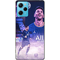 Силіконовий бампер чохол для Xiaomi Poco X5 Pro 5G з малюнком Messi PSG Мессі