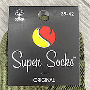 Шкарпетки чоловічі середні бавовна із сіткою Super Socks, арт 004, рис. 091, розмір 42-44, хакі, 004, фото 4