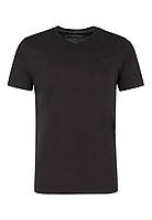 Мужская базовая футболка - хлопковая, черная Volcano XXL