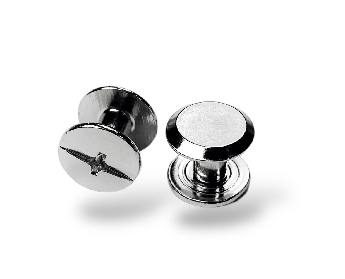 Гвинт ремінний 9,6*6мм колір Нікель, фото 1