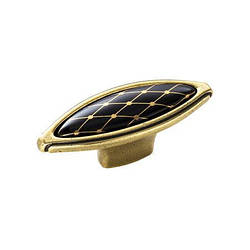 Ручка-кнопка COSMOPOLITAN сучасна класика URB-24-631/07 античне золото з керамікою