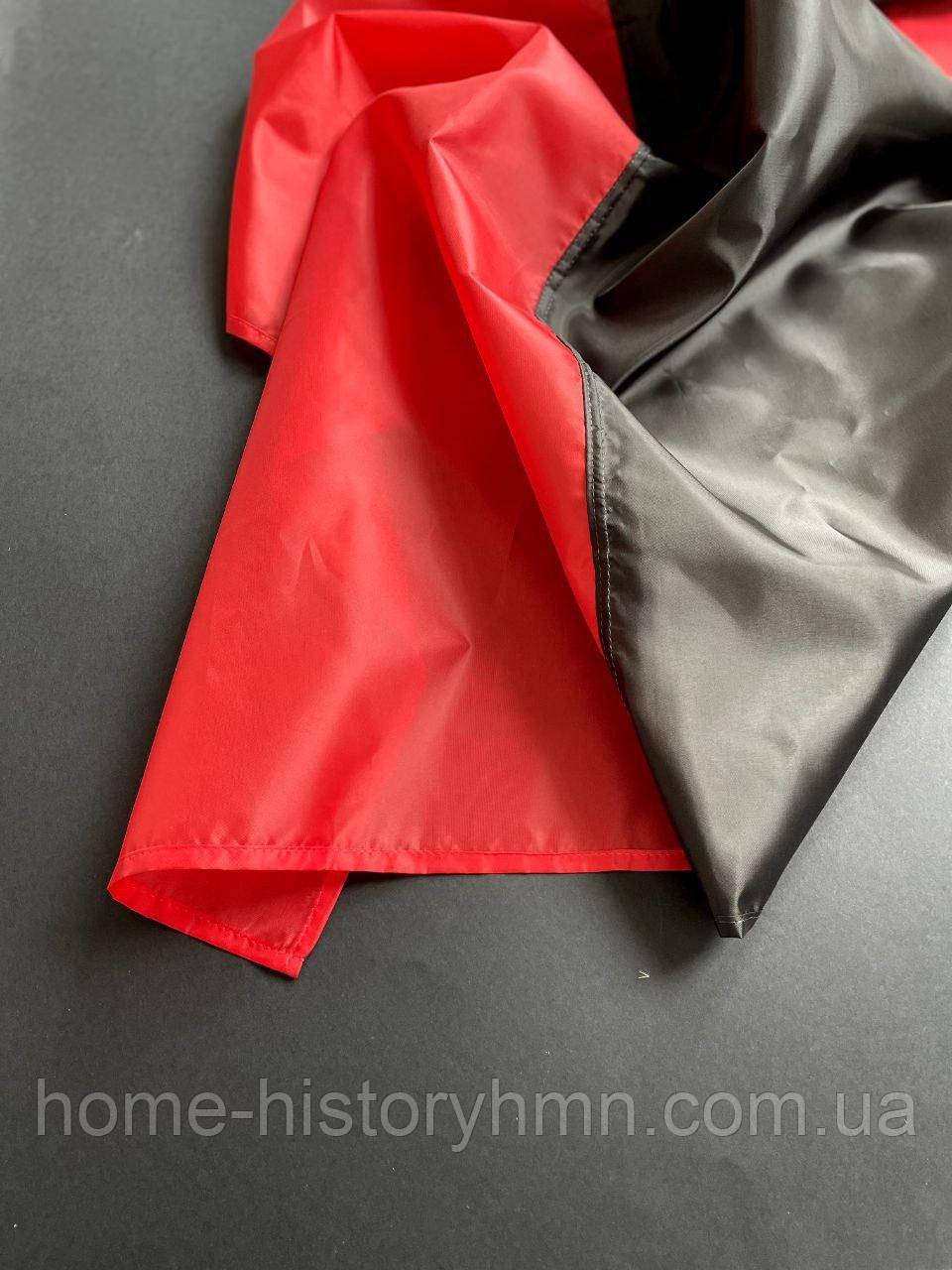 Прапор УПА 135 см×90 см, нейлонова тканина, червоно-чорний
