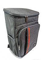 Термо рюкзак сумка-холодильник 18 літрів, WEYOUNG, сірий