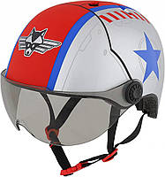Шолом вел C-Preme Raskullz Flying Ace черв/біл/син 50-54см (GT)