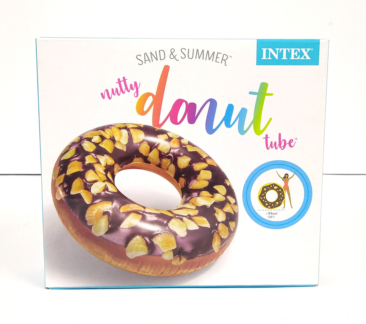 Intex 56262, Надувний круг Шоколадний пончик 114 см