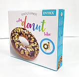 Intex 56262, Надувний круг Шоколадний пончик 114 см, фото 3