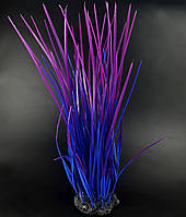 Растение искусственное, Eleocharis acicularis, фиолетовый, 37 см. Дизайн аквариума 200 литров.