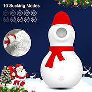 Кліторальний вібростимулятор Christmas Snowman | Puls69, фото 2