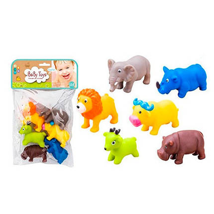 KMJ560A-42 Іграшка для купання тварина, пискавка, 6 штук 24-19-5 см, фото 1