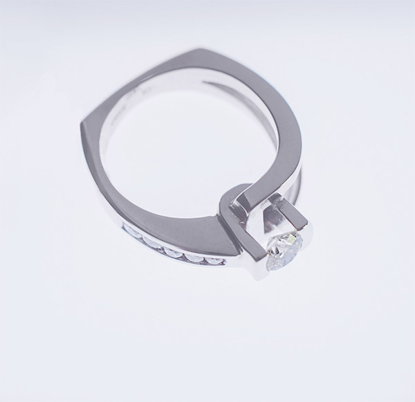 Женское кольцо из белого золота с бриллиантами С25Л1№9 - фото 3 - id-p318517654