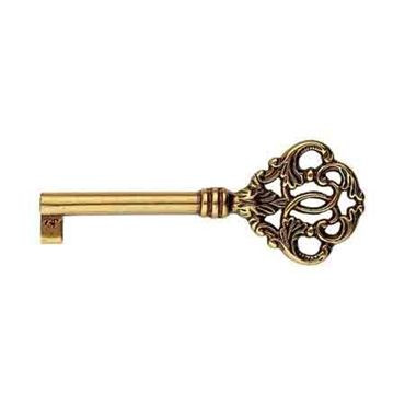 Декоративний ключ для меблевого замка KM33724-AB античне золото