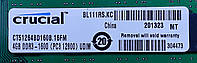 Оперативна пам'ять Crucial DDR3-1600 UDIMM 4GB (CT51264BD160B) Вживана, фото 4