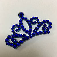 Коронка на голову для художньої гімнастики, колір на вибір 1 шт (5х3 см) синій