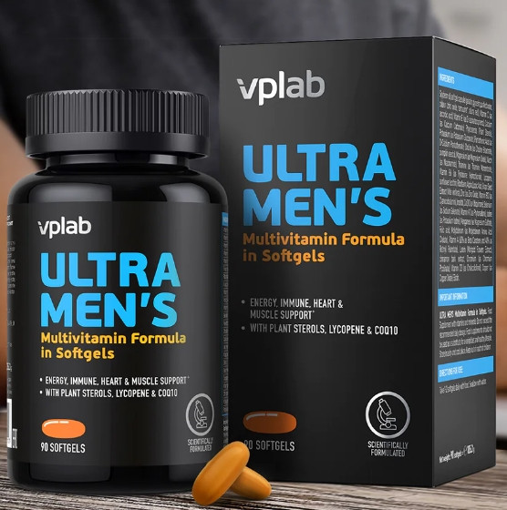 Вітаміни та мінерали для чоловіків VP Lab Ultra Men's 90 softgels