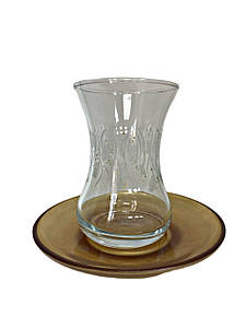 Армуди, турецькі склянки для чаю LAV Classic  12 предметів , 6 комплектів ( стакан та блюдце)