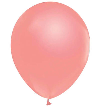 Повітряні кульки Balonevi (26 см) 10 шт, Туреччина, колір - рожеве золото (металік), фото 1