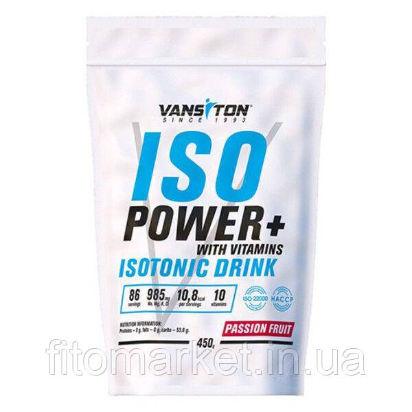 Ізотонік ISO Power 450 г Маракуя ТМ Вансітон / Vansiton