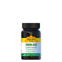 Допомога заліза (Iron Aid) 15 мг 60 таблеток ТМ Кантрі Лайф / Country Life