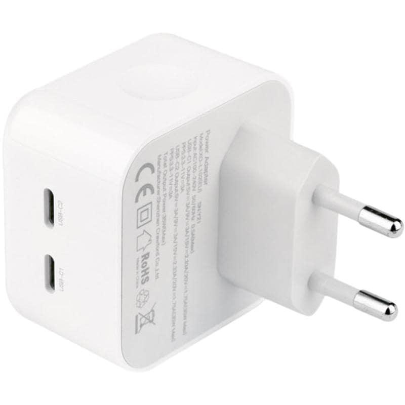 Зарядний мережевий пристрій XO L102 2Type-C 35 W White