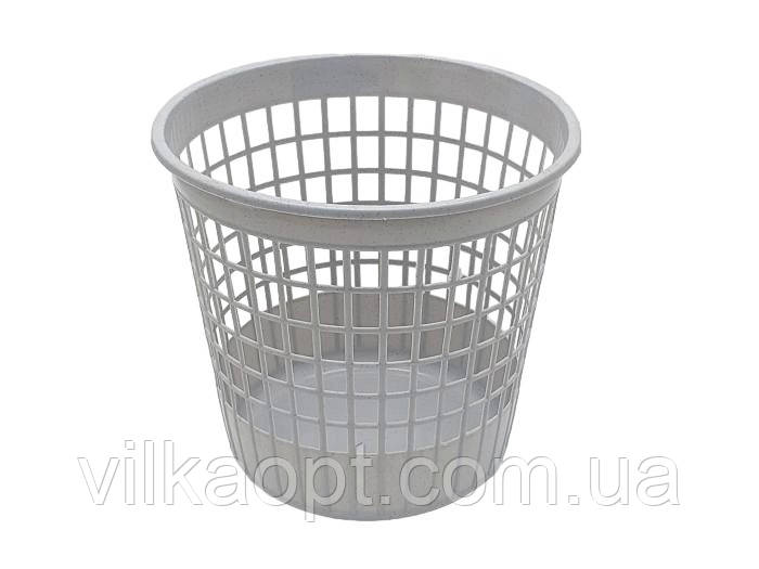Кошик урна офісна для сміття та паперів пластикова 2105 Senyayla Plastik D 26 cm H 25 cm 11 літрів