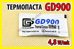 Термопаста GD900 0,5 г сіра для процесора відеокарти світлодіода термо паста термопрокладка