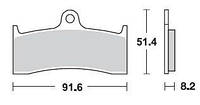 Тормозные колодки BRAKING 801CM55