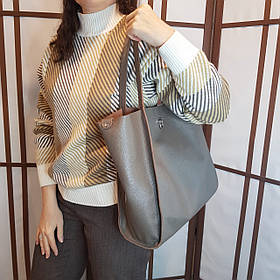 Сумка жіноча "Лола" натуральна шкіра, колір лате, флотар