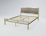 Ліжко Герар 180*190 металеве зі вставкою ДСП, фото 7