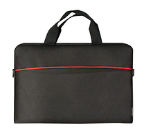 Сумка для ноутбука "Defender" Lite 15,6" 1 карман чорна з червоним №26083