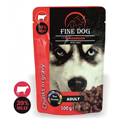 Вологий корм для собак Fine Dog 100 г - яловичина