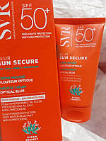 Крем мусс для оптического размытия без запаха 50 мл svr sun secure blur optical blurring mousse cream spf50 ++