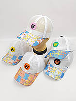 Бейсболки з сіткою для дітей оптом, р.52-54