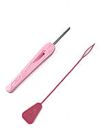 Голка для килимової вишивки ручна, ручка для вишивки, голка 3,5 мм і ниткоодягач