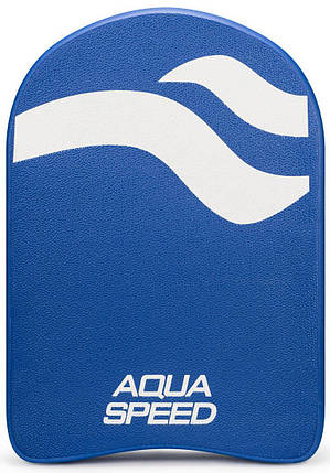 Дошка для плавання дошка для плавання тренувальна Aqua Speed Senior синя (44x28.5x3.5см.), фото 2