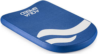 Дошка для плавання дошка для плавання тренувальна Aqua Speed Senior синя (44x28.5x3.5см.), фото 3