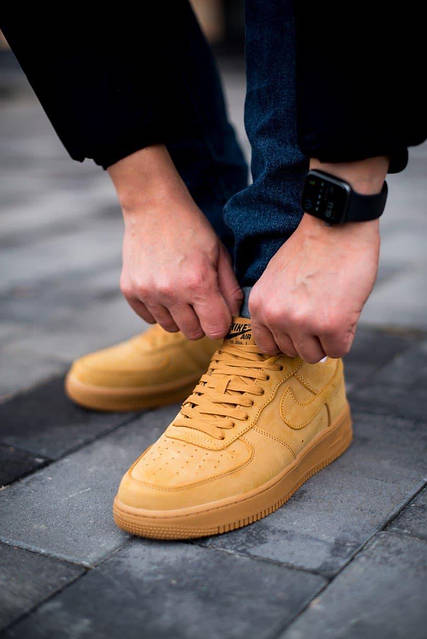 Nike air force 1 mustard best sale
