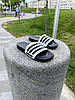 Тапочки Adidas white Адідас білі чоловічі сланці тапки шльопанці білі літні гумові 40 - 46, фото 11