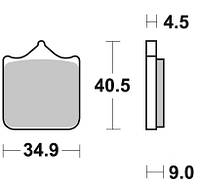 Тормозные колодки BRAKING 947CM55