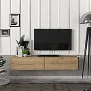 Тумба для ТВ настінна, тумба під телевізор, підставка під ТВ, TV тумбочка,   ТВТ-13, Дуб сонома