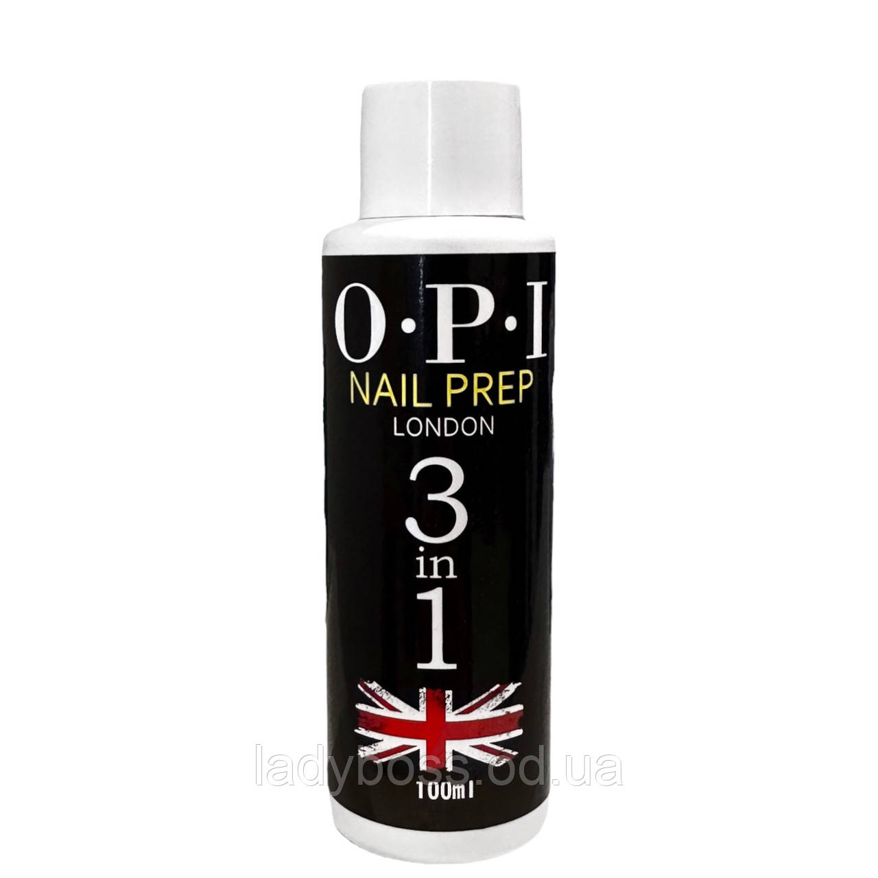 Рідина OPI Nail Prep 3in1 (100 мл.) для знежирення, зняття липкого шару та очищення кистей