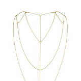 Ланцюжок для спини Bijoux Indiscrets Magnifique Back and Cleavage Chain - Gold, прикраса для тіла, фото 2