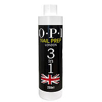 Жидкость OPI Nail Prep 3in1 (250 мл.) для обезжиривания, снятия липкого слоя и очищения кистей