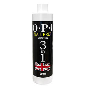 Рідина OPI Nail Prep 3in1 (250 мл.) для знежирення, зняття липкого шару та очищення кистей