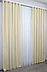 Комплект (2шт. 1,5х2,7м.) готових штор, із тканини  "Ibiza". Колір кремовий. Код 1185ш 33-0024, фото 5
